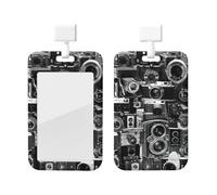 Retro Cool Camera Collection - Soporte para tarjetas de identificación con cordón separable, para profesores, enfermeras, médicos, personal de oficina