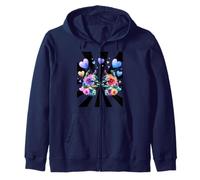 Retro Corazones Llama Niño Llamas Mujeres Niño Niña Mujer Hombre Sudadera con Capucha