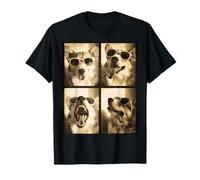 Retro Corgi Dog Photo Booth Gafas de Sol Cool Corgi Camiseta