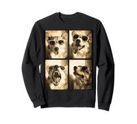 Retro Corgi Dog Photo Booth Gafas de Sol Cool Corgi Sudadera