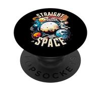 Retro Cosmic Space Planets Galaxy Sci Fi Art PopSockets PopGrip Adhesivo