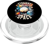 Retro Cosmic Space Planets Galaxy Sci Fi Art PopSockets PopGrip para MagSafe