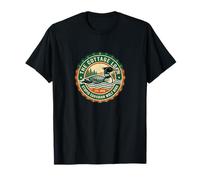 Retro Cottage Loon, estúpido pájaro Lobo Canadiense Camiseta