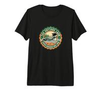Retro Cottage Loon, estúpido pájaro Lobo Canadiense Camiseta Premium