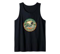 Retro Cottage Loon, estúpido pájaro Lobo Canadiense Camiseta sin Mangas