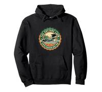 Retro Cottage Loon, estúpido pájaro Lobo Canadiense Sudadera con Capucha