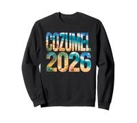 Retro Cozumel 2026 Vacaciones City Trip Familia Niñas Tripulación Sudadera