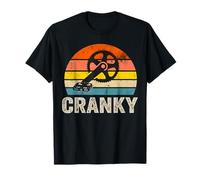 Retro Cranky Cycling Road Bike BMX Biking Rider Cycling Camiseta