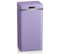Swan Retro Cubo de Basura Cocina Automático, Sensor de Movimiento, 45 Litros, Metálico, Papelera Inteligente de Reciclaje Gran Capacidad, Diseño Vintage, Morado