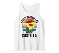 Retro Cute Castella No Puedo Imaginar la Vida sin Castella Camiseta sin Mangas