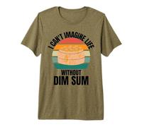 Retro Cute Dim Sum No Puedo imaginarme la Vida sin Dim Sum Camiseta Premium