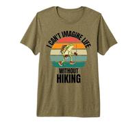 Retro Cute Frog No Puedo imaginarme la Vida sin IR de excursión Camiseta Premium