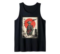 Retro Cyberpunk Samurai Japón Anime Alien Ukiyo-e Arte Divertido Camiseta sin Mangas