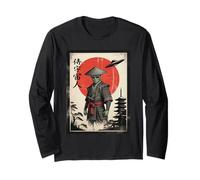 Retro Cyberpunk Samurai Japón Anime Alien Ukiyo-e Arte Divertido Manga Larga