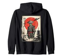 Retro Cyberpunk Samurai Japón Anime Alien Ukiyo-e Arte Divertido Sudadera con Capucha