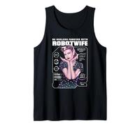 Retro Cyborg Esposa Robot Sátira Glitch Arte Feminismo Comentario Camiseta sin Mangas