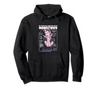 Retro Cyborg Esposa Robot Sátira Glitch Arte Feminismo Comentario Sudadera con Capucha