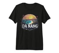 Retro Da Nang Paisaje Vintage Souvenir Camiseta Premium