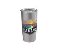 Retro Da Nang Paisaje Vintage Souvenir Vaso térmico de acero inoxidable de doble pared