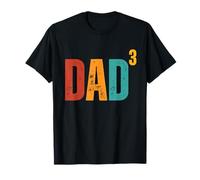 Retro Dad 3 Third Time Dad Vintage Style Camiseta