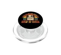 Retro Dad A Base Funny Jokes Ordenador Juego de Palabras PopSockets PopGrip para MagSafe