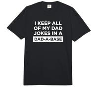 Retro Dad Joke Dad-A-Base Funny Tech Día del Padre Arte Comfort Colors Adult Heavyweight T-Shirt