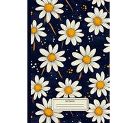 "Retro Daisy Dreams" Notebook: Capture Mid-Century Modern Vibes with Every Page: Journal Featuring Bold Navy Blue and Yellow Daisy Design, 120 Pages, 6 x 9