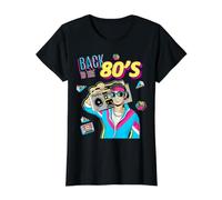 Retro de Vuelta a los 80, Somos diseños gráficos de la generación de los 80 Camiseta gráfica económica, Mujer, Negro, M