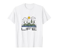 Retro desierto naturaleza escena al aire libre aventura arte Camiseta