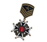 Retro Designs - Broche de metal con emblemas antiguos para aficionados a la historia, coleccionable, Medium, Metal, No es una piedra preciosa