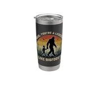 Retro Día del Padre Bigfoot Dad You're a Legend Like Bigfoot! Vaso térmico de acero inoxidable de doble pared