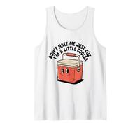 Retro Don't Hate Me Just Cuz I'm Little Cooler Funny Picnic Camiseta sin Mangas
