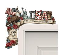 Retro Eagle Decor, Patriotic Door Topper Sign, 20 Inch Door Signs, Memorial Veterans Decors, Front Porch Decor, Holiday Doors Sign for Porch Display, Party Decors, Holiday Celebrations