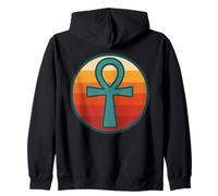 Retro Egipto Ankh Símbolo Antiguo Egipto Mitología Egipcia Sudadera con Capucha