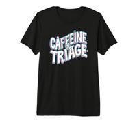 Retro ER Nurse Caffeine & Triage Medical Camiseta Premium