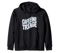 Retro ER Nurse Caffeine & Triage Medical Sudadera con Capucha