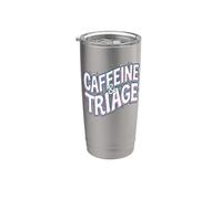 Retro ER Nurse Caffeine & Triage Medical Vaso térmico de acero inoxidable de doble pared