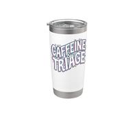 Retro ER Nurse Caffeine & Triage Medical Vaso térmico de acero inoxidable de doble pared