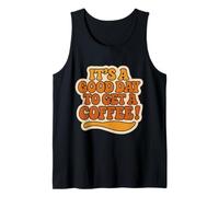 Retro es un buen día para divertirse con un amante del café Camiseta sin Mangas