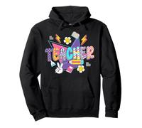 Retro Escuela Primaria Maestro Kindergarten Enseñando Vida Sudadera con Capucha