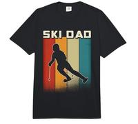 Retro Esquiador Papá Esquiador Papá Esquiando Padre Comfort Colors Adult Heavyweight T-Shirt