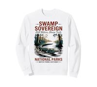 Retro Everglades Wildlife - Parques Nacionales Pantano Cocodrilo Sudadera