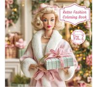 Retro Fashion Christmas Coloring Book Volume 2