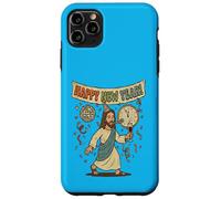 Retro Feliz Año Nuevo 2026 Jesucristo Nochevieja Carcasa para iPhone 11 Pro MAX