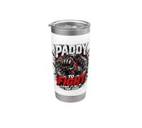 Retro Fighter Dad Fighting Spirit Design: deportes de combate Vaso térmico de acero inoxidable de doble pared
