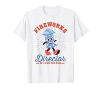 Retro Fireworks Director If I Run You Run 4 de julio Camiseta