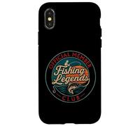 Retro Fisherman Fishing Legends Club Official for Fisherman Carcasa para iPhone X/XS