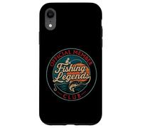 Retro Fisherman Fishing Legends Club Official for Fisherman Carcasa para iPhone XR