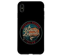 Retro Fisherman Fishing Legends Club Official for Fisherman Carcasa para iPhone XS MAX