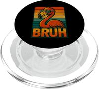 Retro Flamingo Bruh en Gafas de Sol 70s 80s 90s Funny Flamingo PopSockets PopGrip para MagSafe